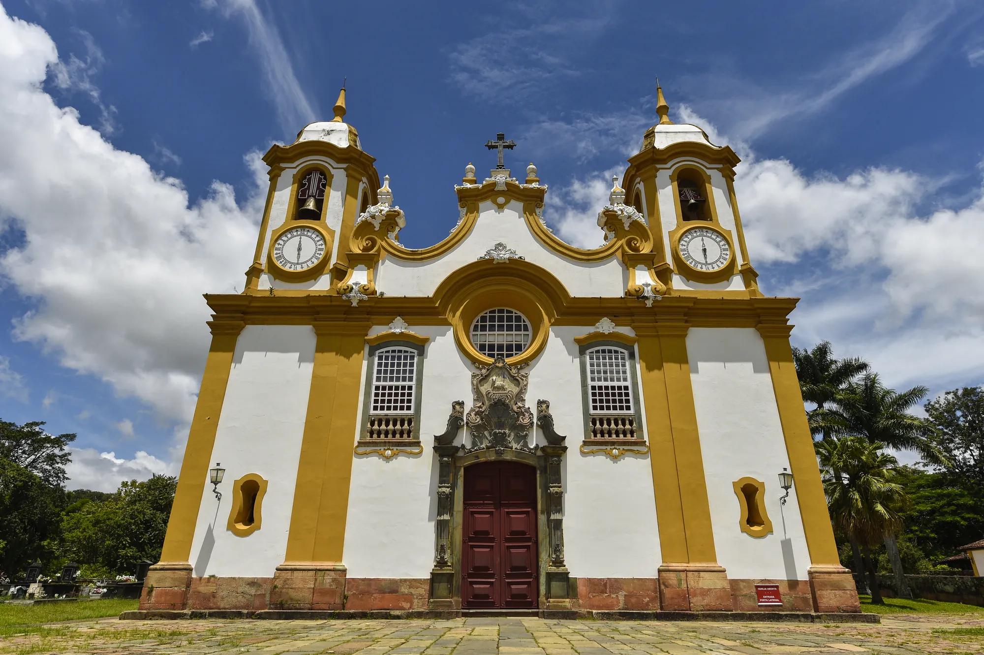 Fachada da Igreja Matriz de Santo Antônio, em Tiradentes